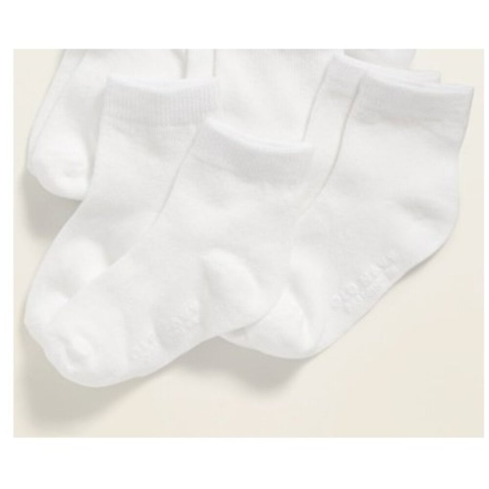 Old Navy NEW 3-Pair Crew Socks, non-skid soles